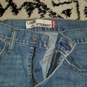 Levis 569 Loose Straight Blue Denim Jeans